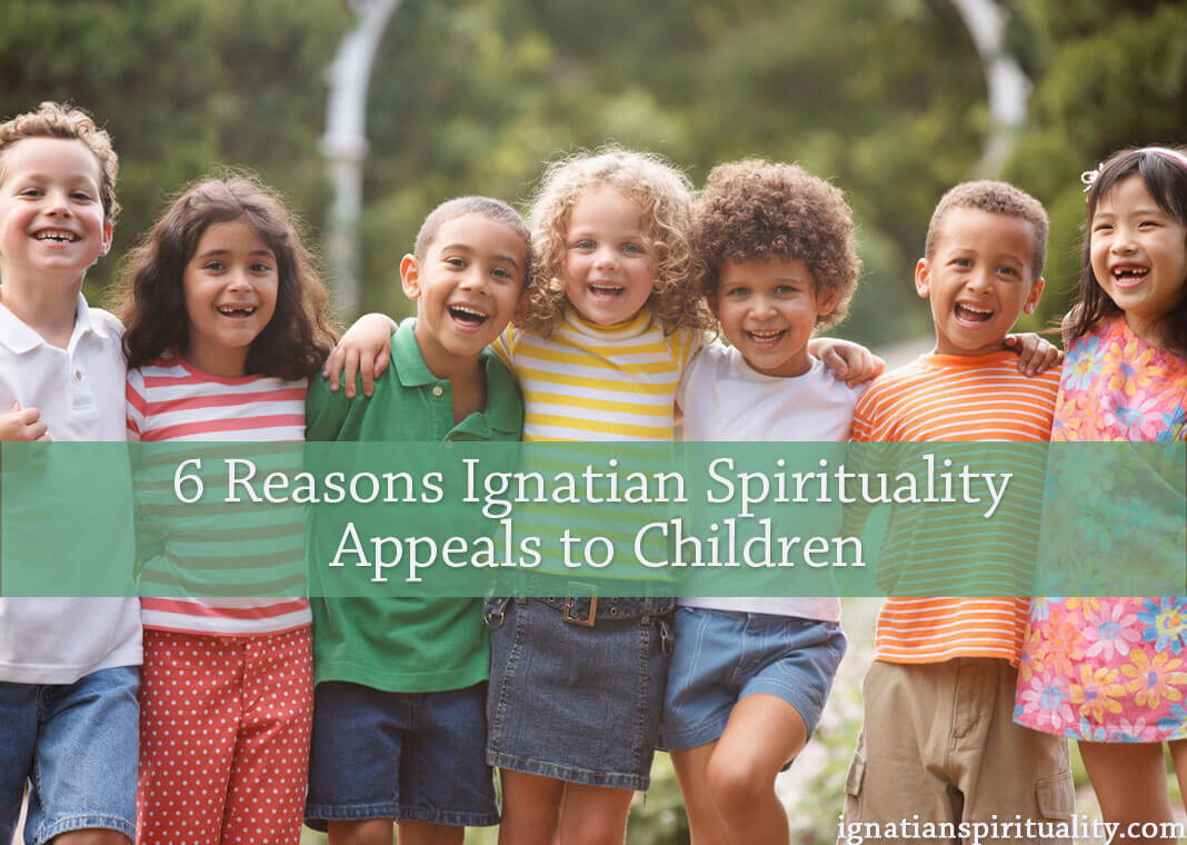children arm in arm - text: 6 Reasons Ignatian Spirituality Appeals to Children