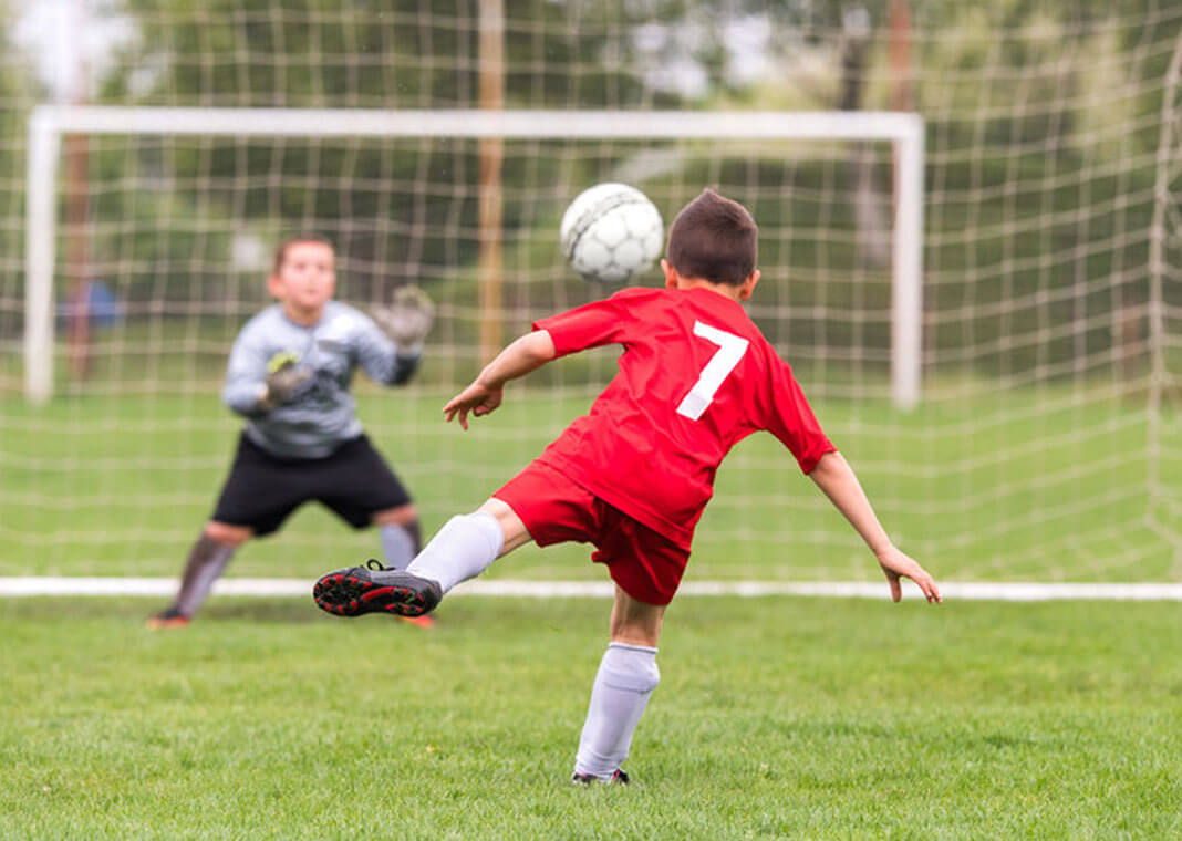 kids playing soccer