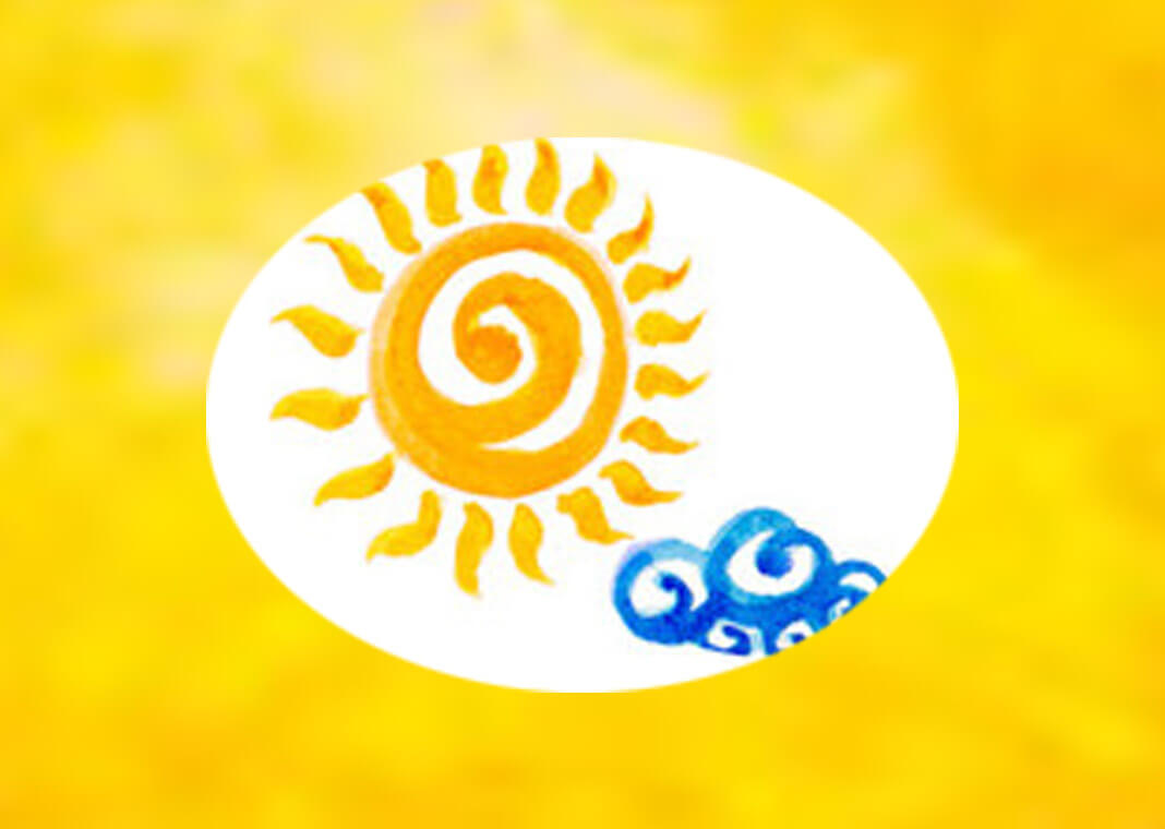 sun and clouds - weather symbols