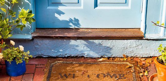 autumn welcome mat