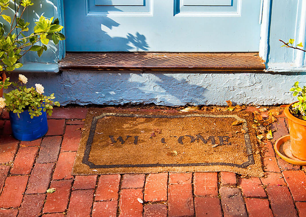 autumn welcome mat