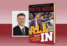 All In: Driven by Passion, Energy, and Purpose by Porter Moser - book cover and author headshot