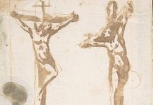 "Christ Crucified with the Good Thief" attributed to Francesco Allegrini, via The Metropolitan Museum of Art, CC0 1.0