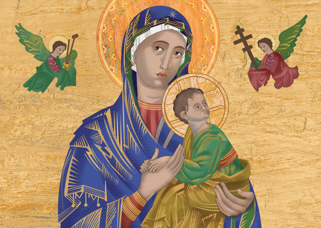 Our Lady of Perpetual Help illustration - © Loyola Press. All rights reserved.
