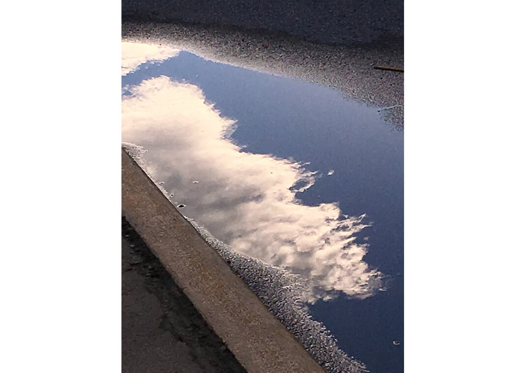 clouds reflection - photo by Michelle Francl-Donnay