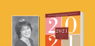 2021: A Book of Grace-Filled Days by Jane Knuth - book cover and author photo