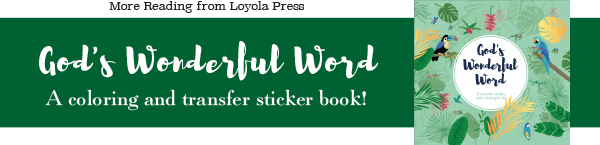 God's Wonderful Word - A transfer sticker and coloring book