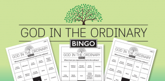 God in the Ordinary Bingo Cards