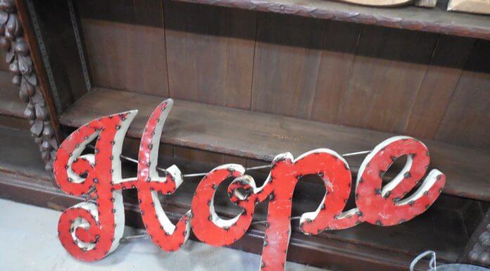 hope spelled out in red letters on sign - image by Rebecca Matthews from Pixabay