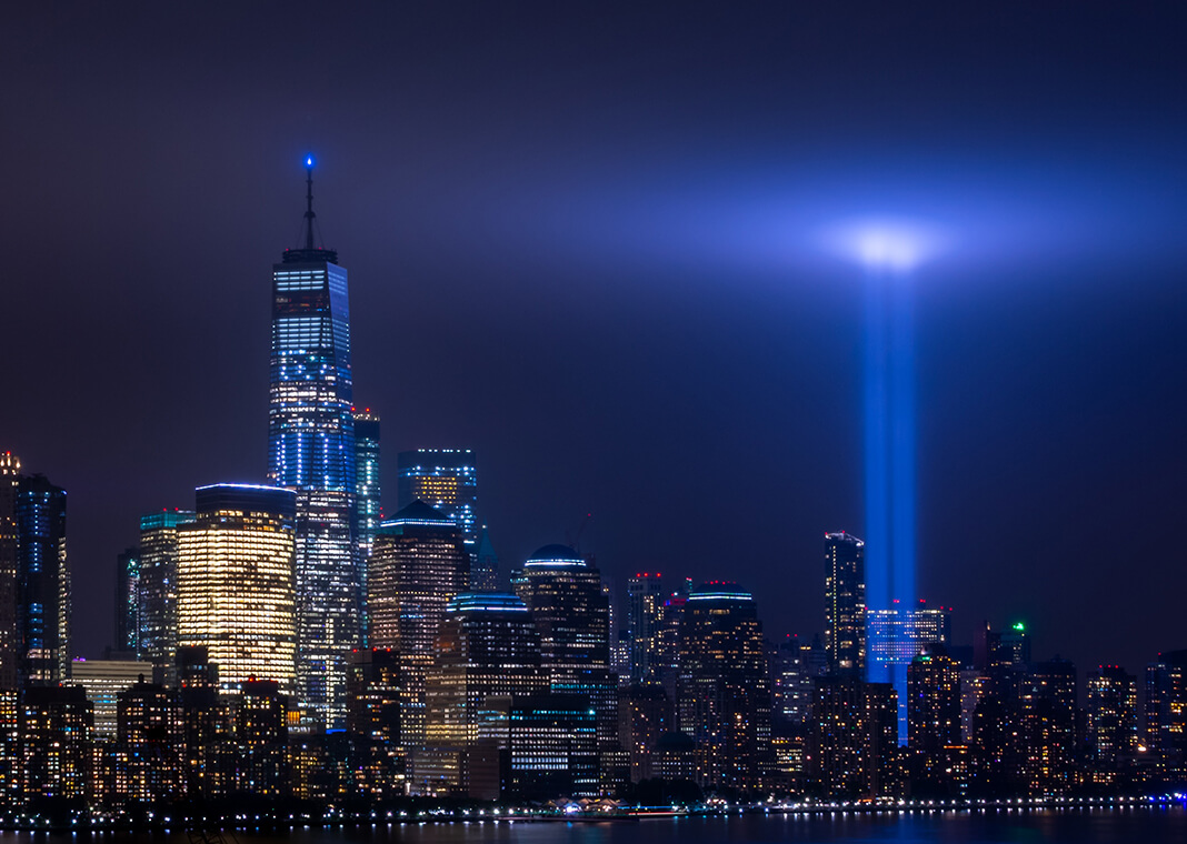 9-11 Tribute in Light - photo by Jesse Mills on Unsplash