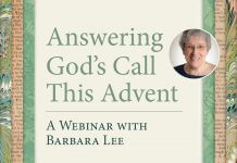 Answering God's Call This Advent - webinar with Barbara Lee (pictured)