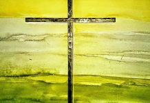 cross on yellow background - image by kelin from Pixabay