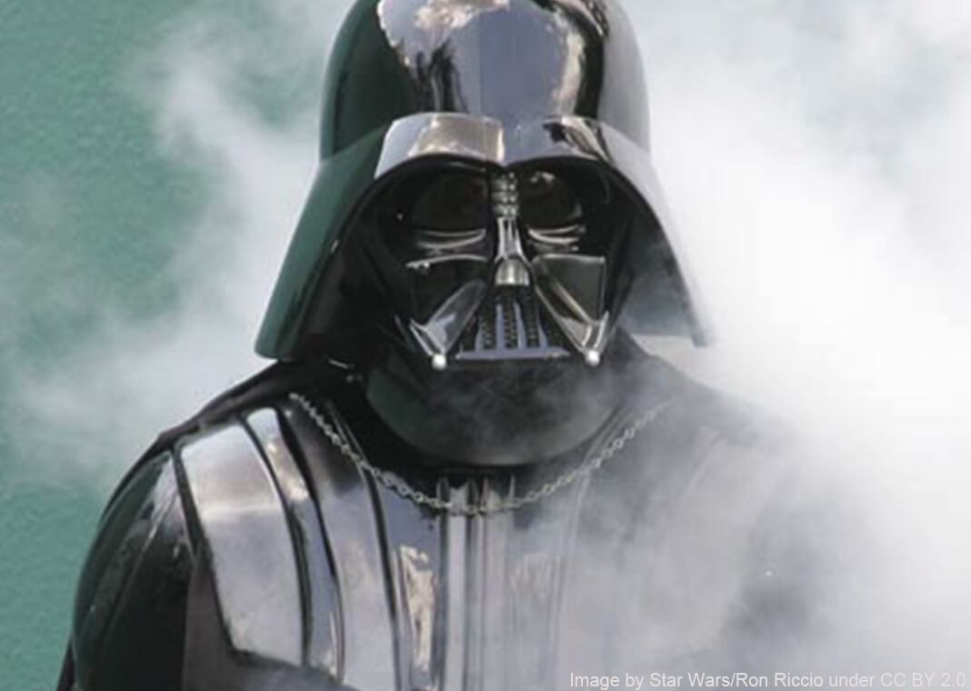 Darth Vader image by Star Wars/Ron Riccio under CC BY 2.0, via Wikimedia Commons