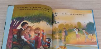 interior of "Remember Us with Smiles" book by Grace and Gary Jansen