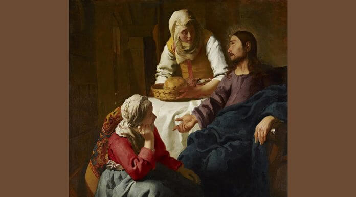 Johannes Vermeer "Christ in the House of Martha and Mary" - public domain via Wikimedia Commons