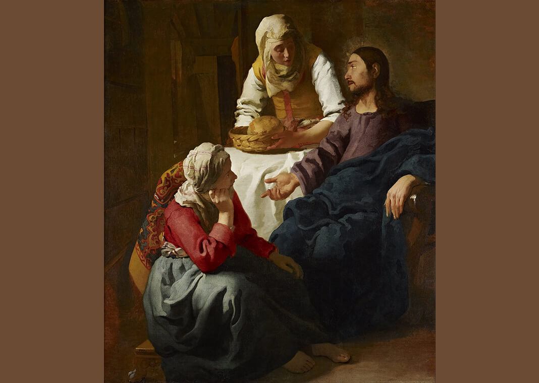 Johannes Vermeer "Christ in the House of Martha and Mary" - public domain via Wikimedia Commons