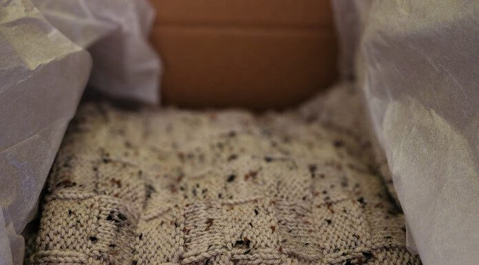 hand-knitted blanket - image courtesy of Rebecca Ruiz