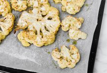 roasted cauliflower on baking sheet - photo by Karolina Grabowska on Pexels