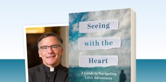 Seeing with the Heart by Kevin O'Brien, SJ - author photo next to book cover