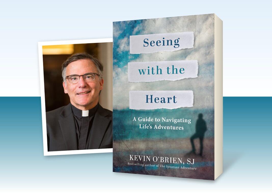 Seeing with the Heart by Kevin O'Brien, SJ - author photo next to book cover