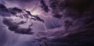 stormy night at the beach - photo by Greg via Pexels