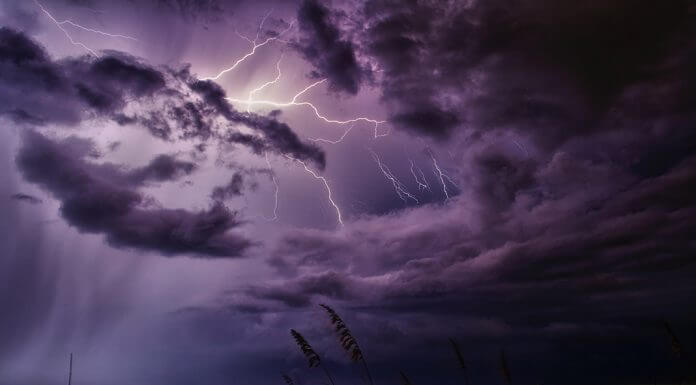 stormy night at the beach - photo by Greg via Pexels