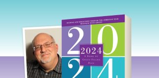 2024: A Book of Grace-Filled Days by Joseph Durepos - author headshot next to book cover