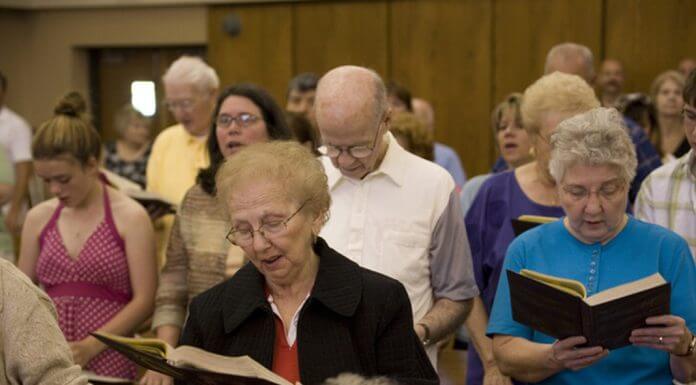 congregation singing at Mass - Phil Martin Photography © Loyola Press. All rights reserved.