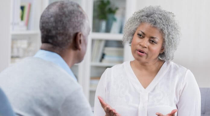 older couple in serious conversation - SDI Productions/E+/Getty Images