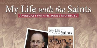 My Life with the Saints: A Webcast with Fr. James Martin, SJ - image of book and author