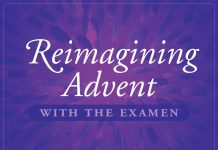 Reimagining Advent with the Examen - text on a purple background