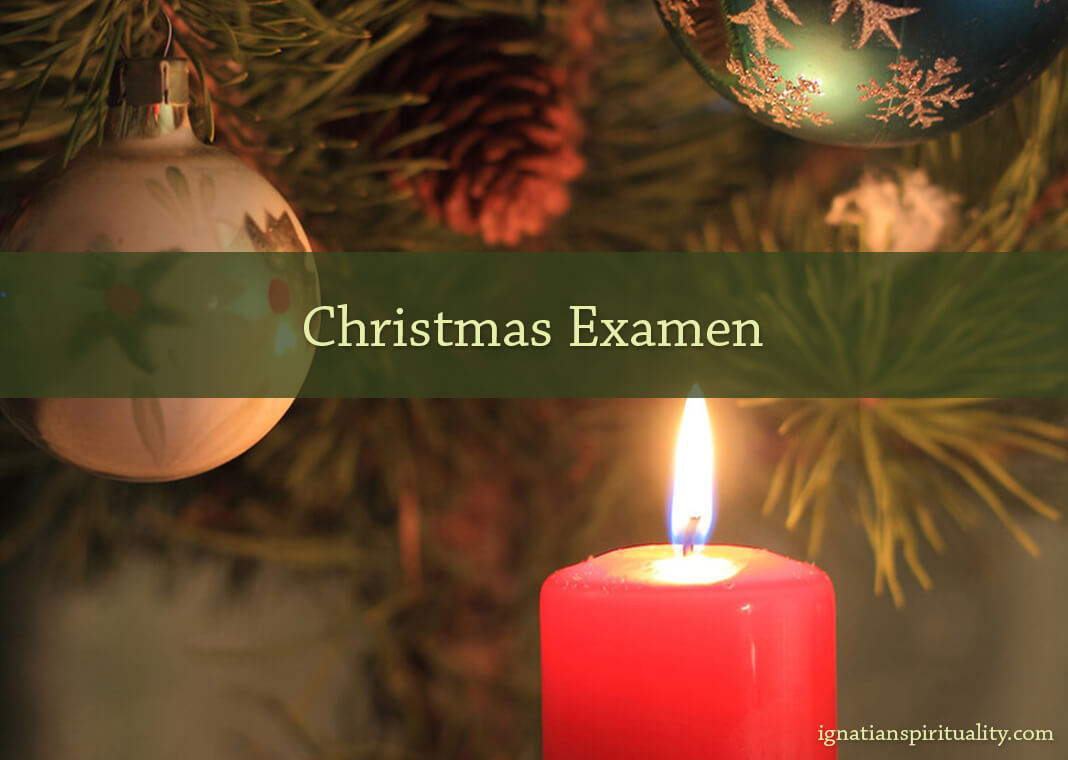 Christmas Examen - text over image of ornaments and candle - photo by I_n_g_r_i_t/Shutterstock.com