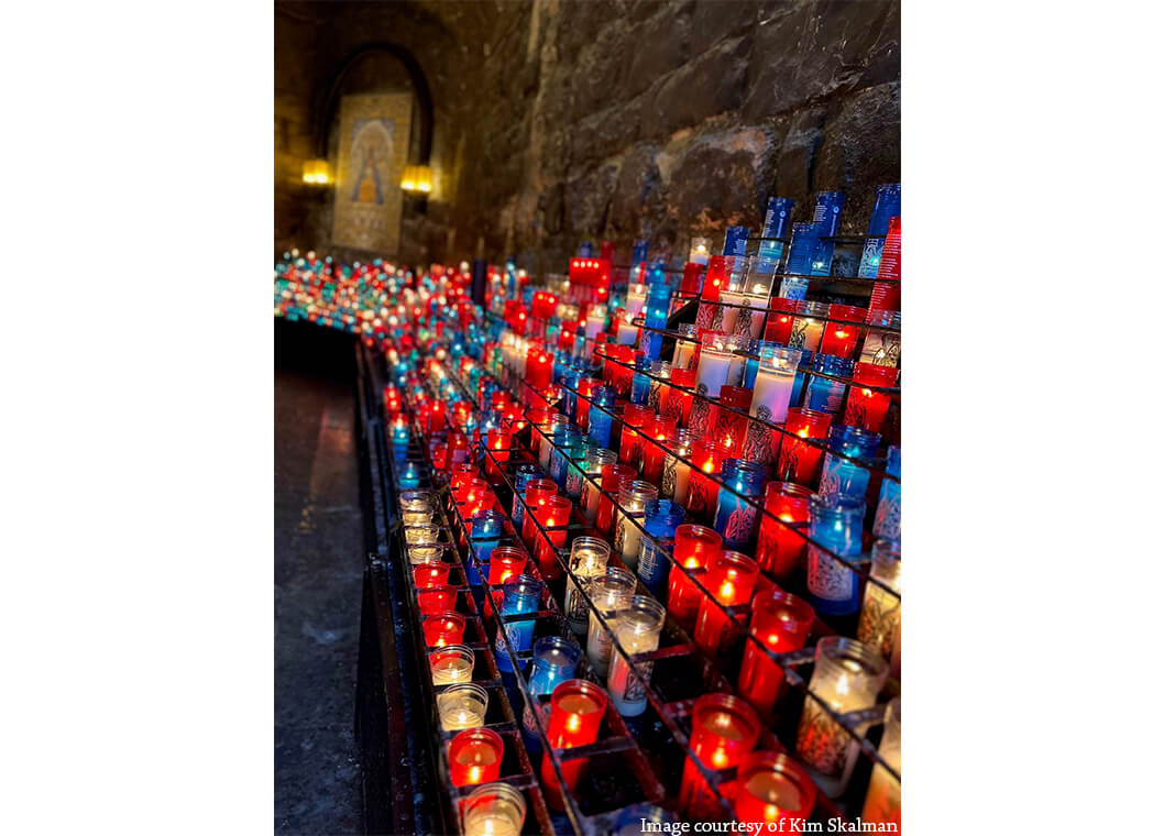 candles at Montserrat - image courtesy of Kim Skalman