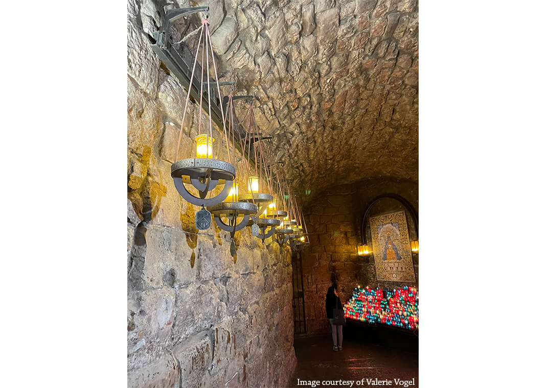 candles at Montserrat - image courtesy of Valerie Vogel