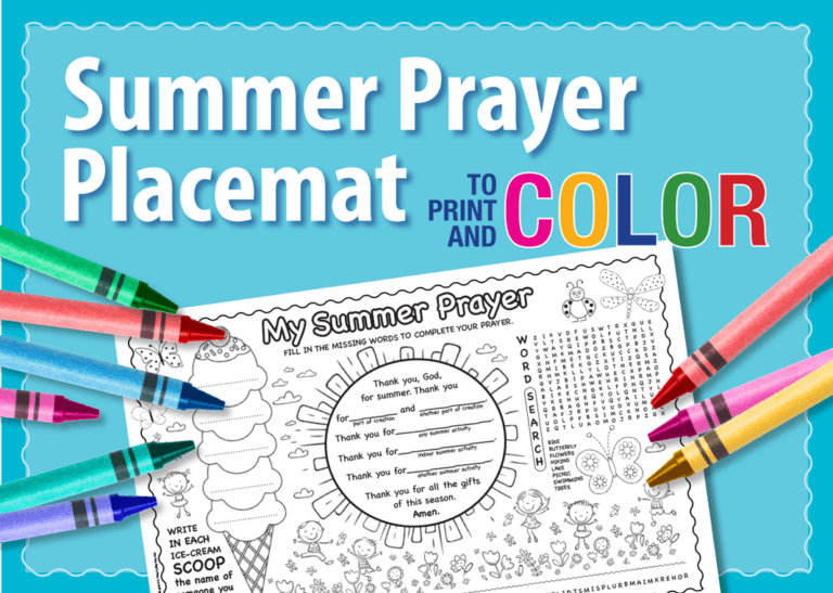 Summer Prayer Placemat