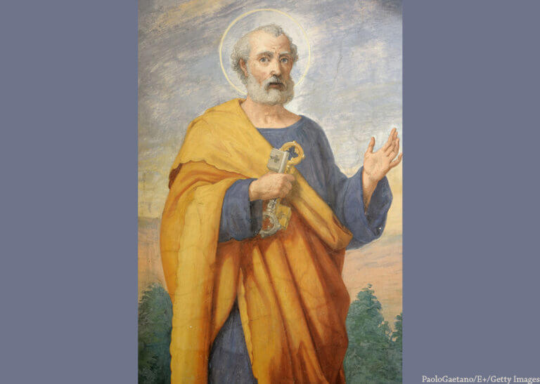 painting of Saint Peter holding keys - PaoloGaetano/E+/Getty Images