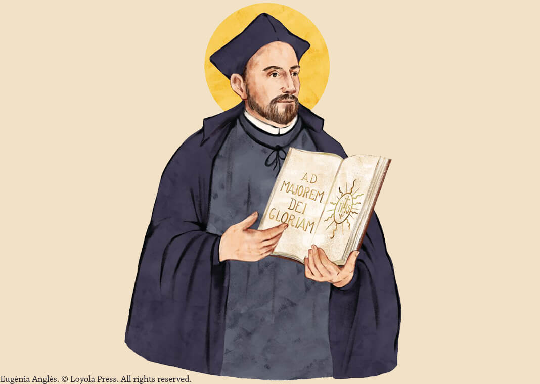 Saint Ignatius illustration by Eugènia Anglès. © Loyola Press. All rights reserved.