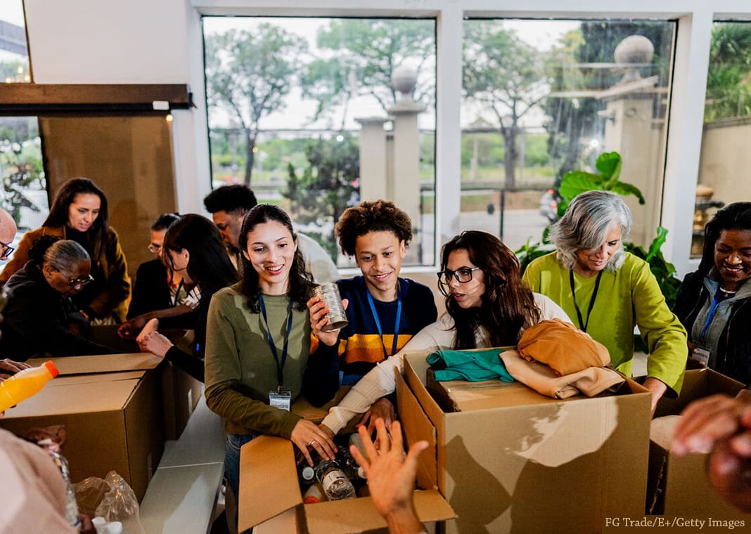 community service - people sorting donations - FG Trade/E+/Getty Images
